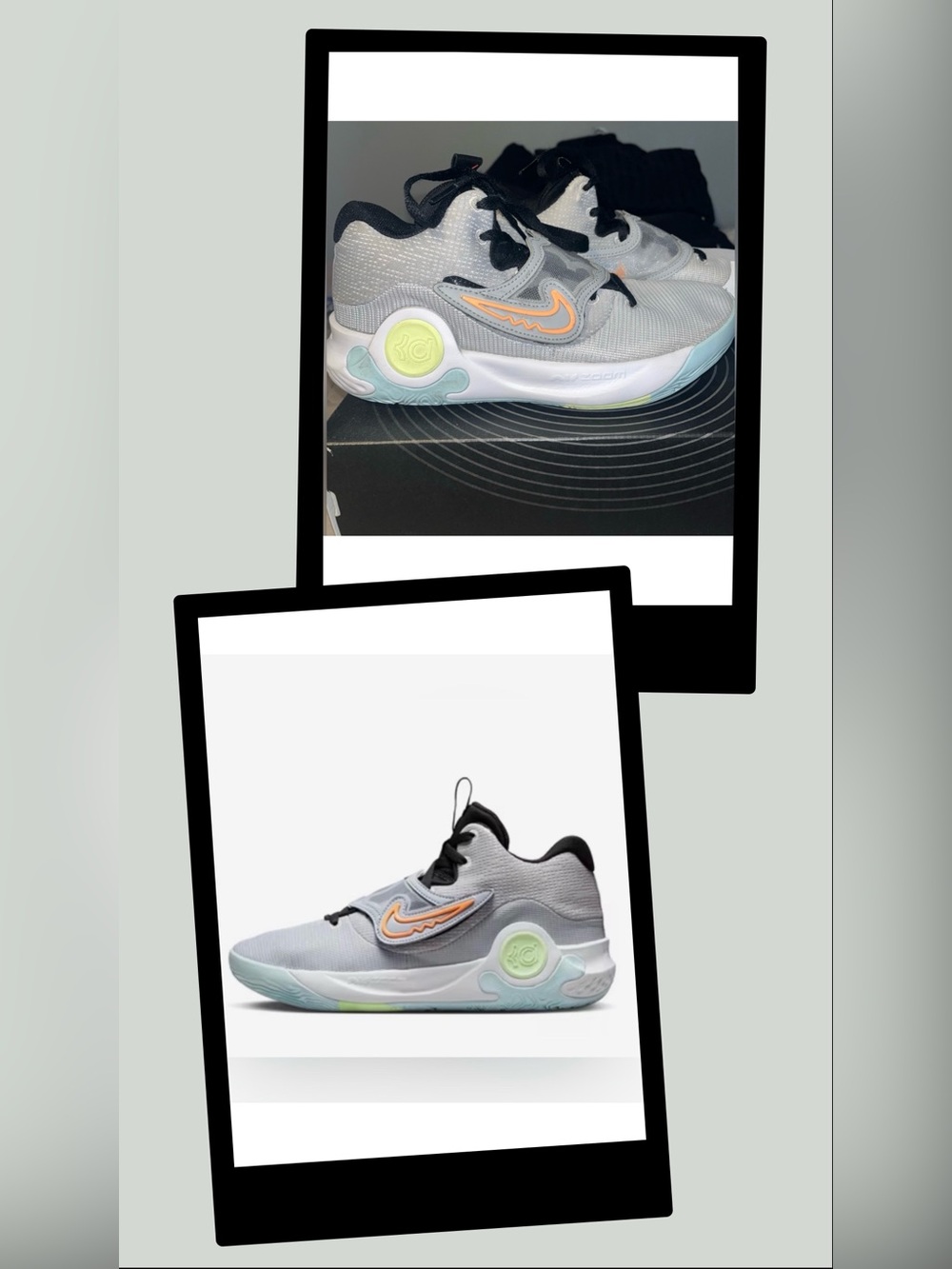 Nike KD Trey 5 X Wolf Grey Volt Crimson Athletic Basketball Sneaker Men’s Size 9